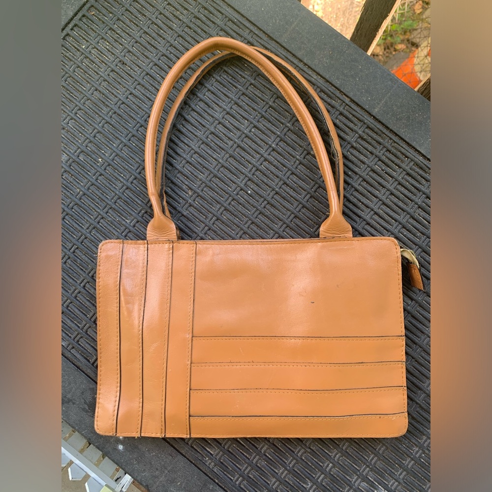 Bambergers vintage leather purse